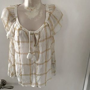 Abercrombie and fitch sheer blouse